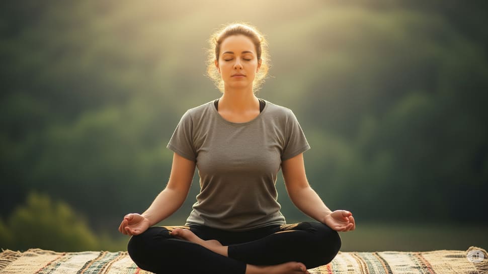 Sukhasana (Easy Pose) + Deep Breathing