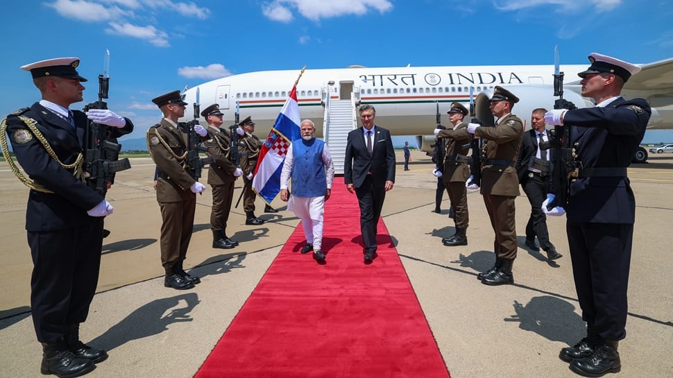 PM Modi Arrives In Zagreb On First-Ever Visit By Indian Prime Minister To Croatia
