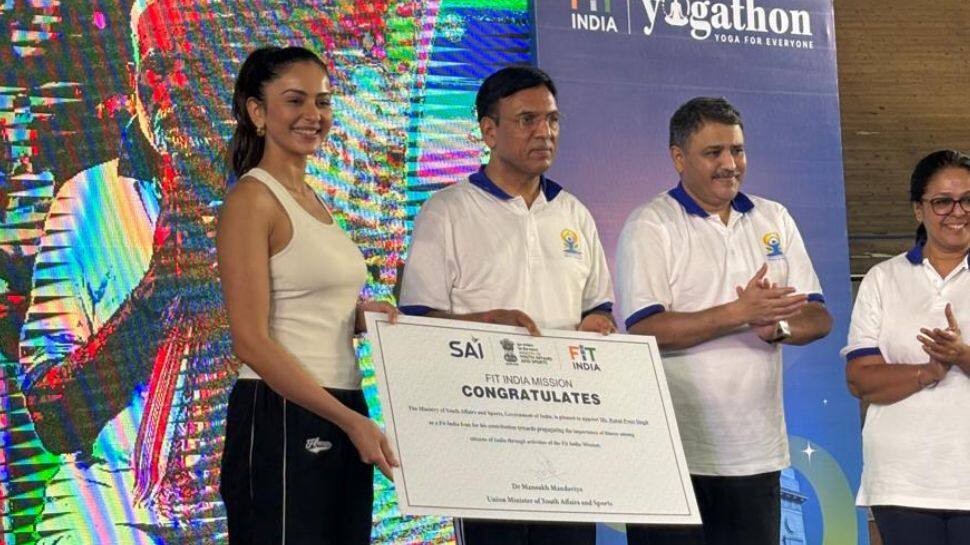  International Yoga Day: Jackky Bhagnani And Rakul Preet Singh Conferred ‘Fit India Couple’ Title By Sports Ministry