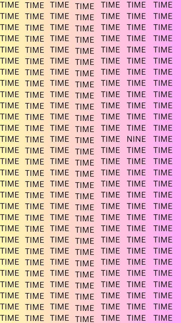 Optical Illusion Challenge: Can You Spot The Word 'Nine' Within 10 Seconds?