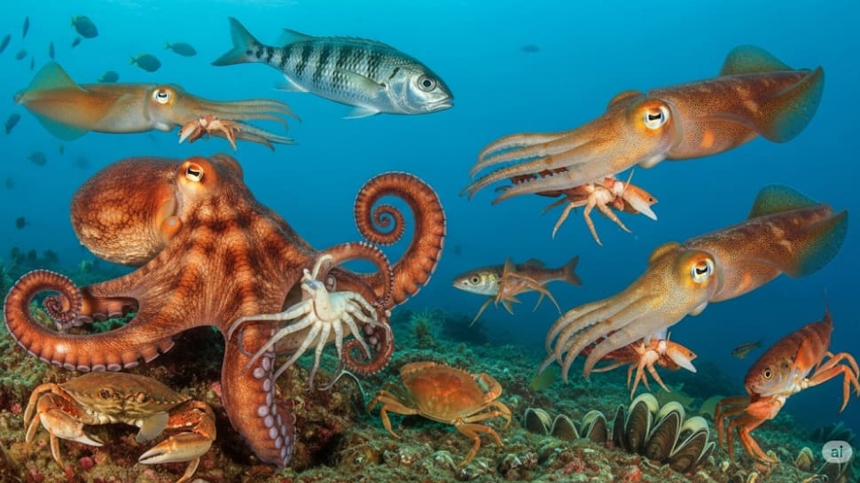 Octopus (and some squid species)