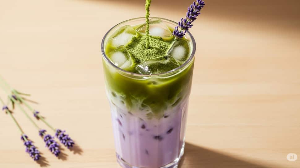 Honey Lavender Iced Matcha