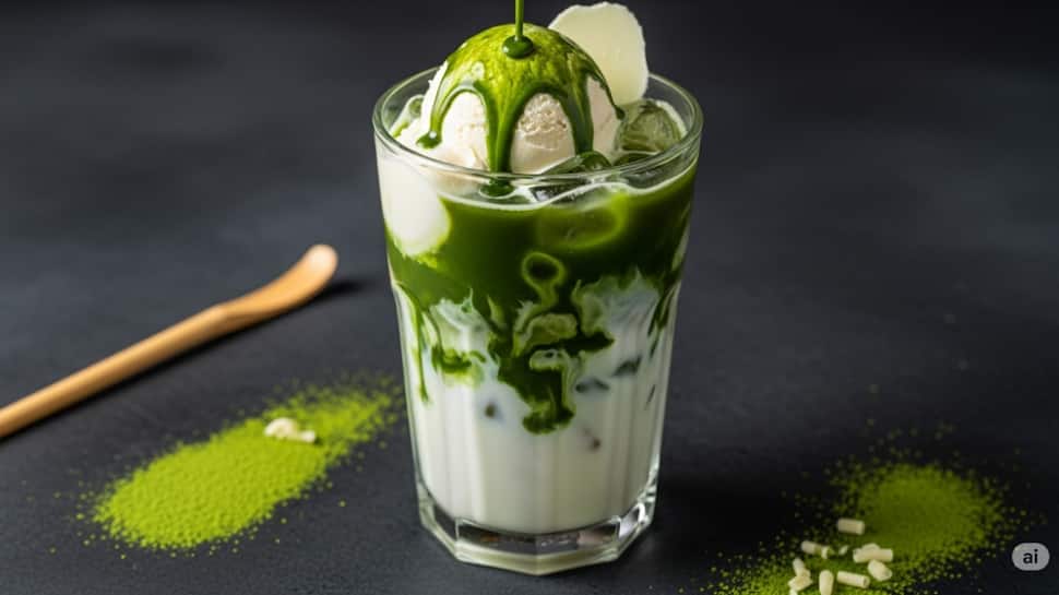 Vanilla Matcha Float