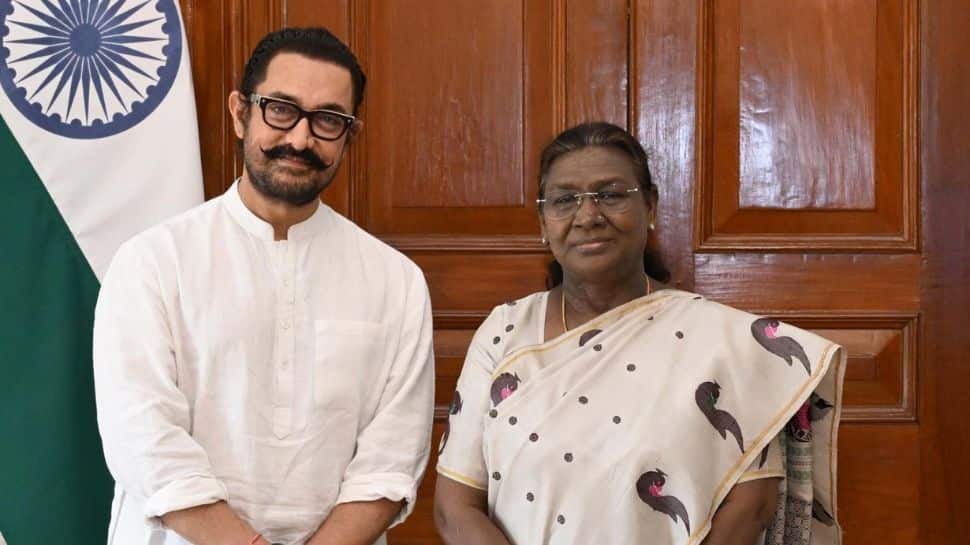 Aamir Khan Hosts Special Screening Of Sitaare Zameen Par For President Droupadi Murmu At Rashtrapati Bhavan