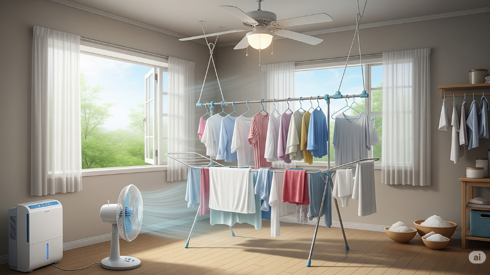 Indoor Drying with Air Circulation