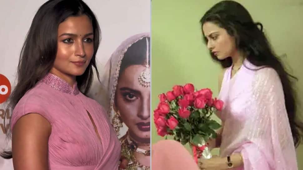 At Umrao Jaan Screening, Alia Bhatt Recreates Rekha's Timeless Saree Look From Silsila - Watch