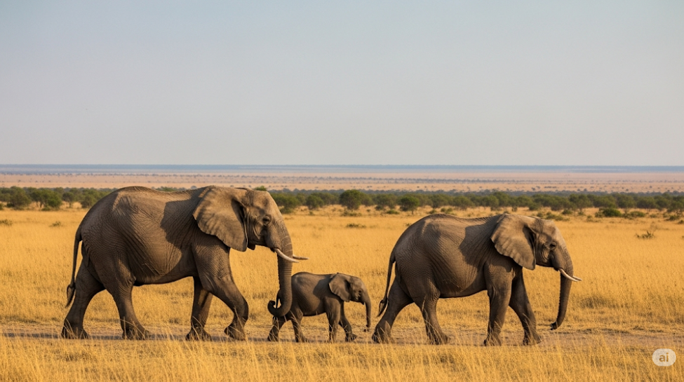 1.Elephants: