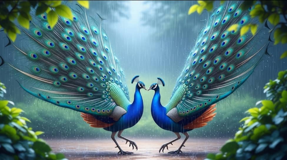 4. Peacocks: