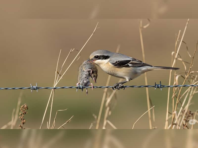 6. Northern Shrike: