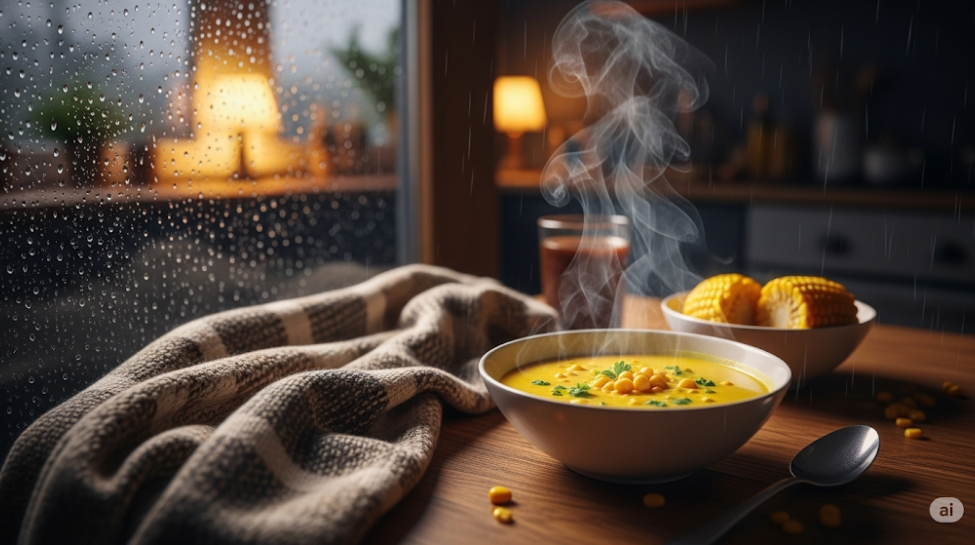 2. Sweet Corn Soup: