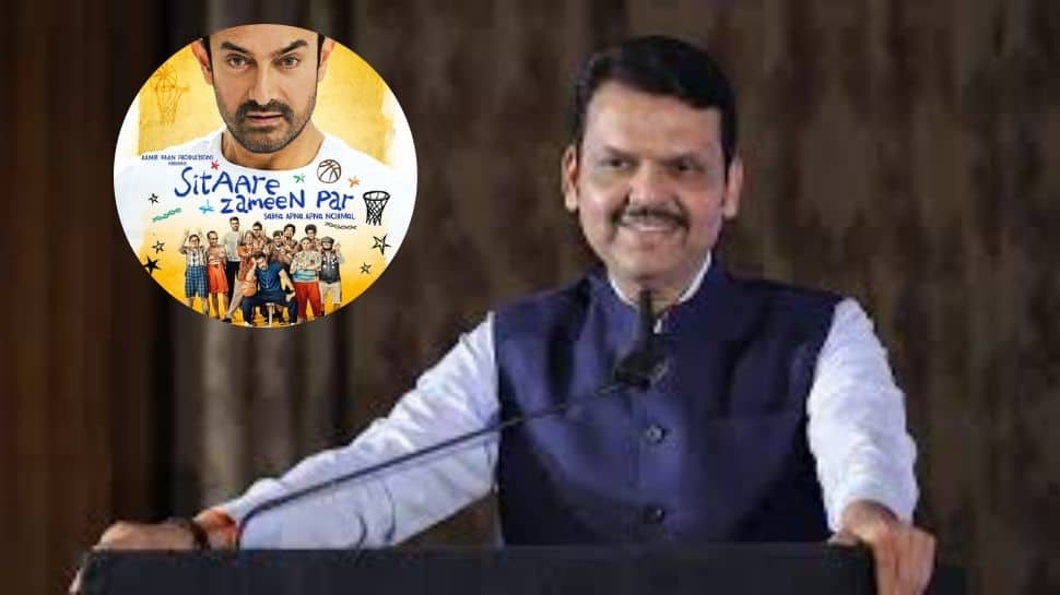 Maharashtra CM Devendra Fadnavis, Wife Amruta Attend Aamir Khan's 'Sitaare Zameen Par' Special Screening