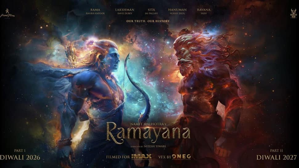 Ramayana First Look Promo: Ranbir Kapoor As Lord Ram, Sai Pallavi As Goddess Sita; Yash As Ravana In Majestic Immortal Tale - WATCH