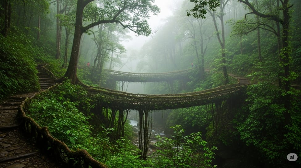 5. Cherrapunji, Meghalaya:
