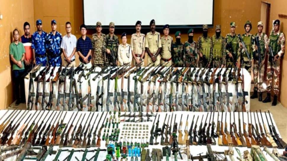 Security Forces Recover 203 Weapons, IEDs, Grenades From Multiple Sites In Manipur