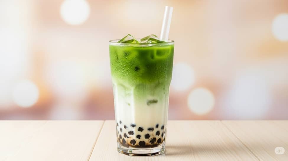Matcha Milk Tea (Green Tea Boba)