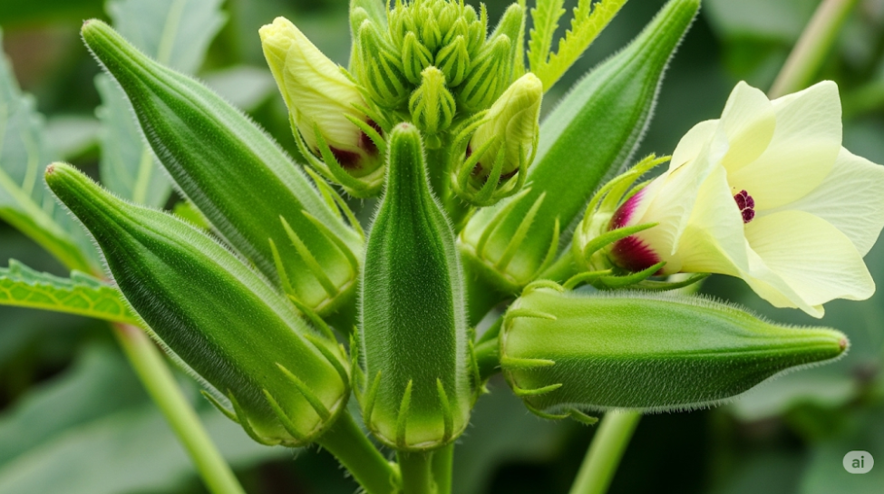 Okra / Lady’s Finger (Abelmoschus esculentus)