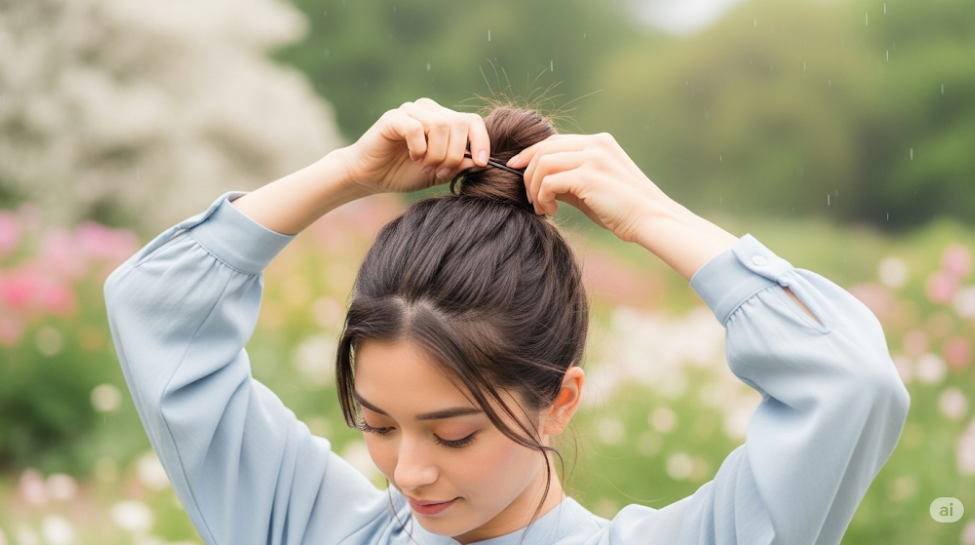 6.Tie Your Hair Loosely: