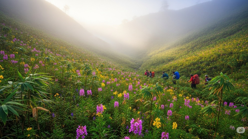 Dzukou Valley, Nagaland-Manipur Border: