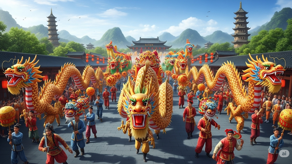 China – Dragons (Mythical Beasts of Prosperity)