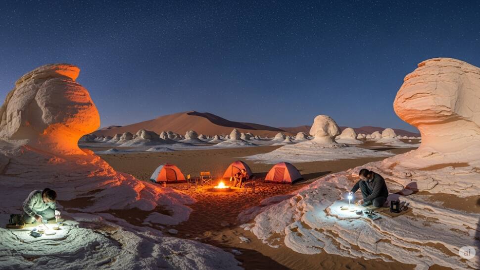 White Desert, Egypt – Surreal Chalk Formations