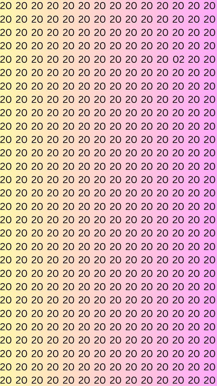 Optical Illusion Challenge: Can You Spot The Number '02' Within 05