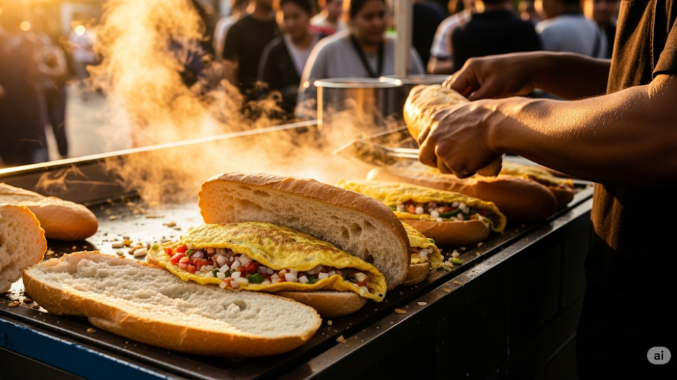 Bread Omelette (The Street-Style Classic)