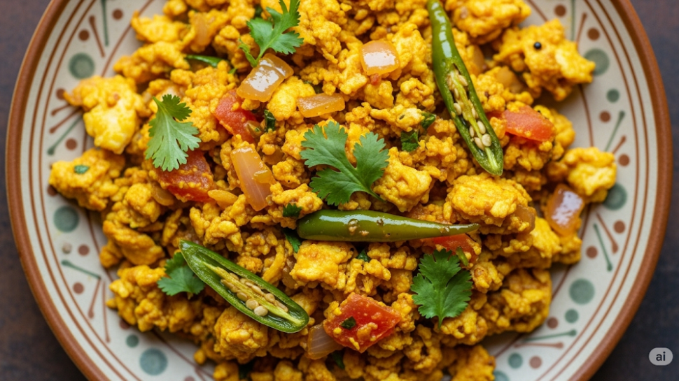 Anda Bhurji (Indian-Style Spicy Scrambled Eggs)