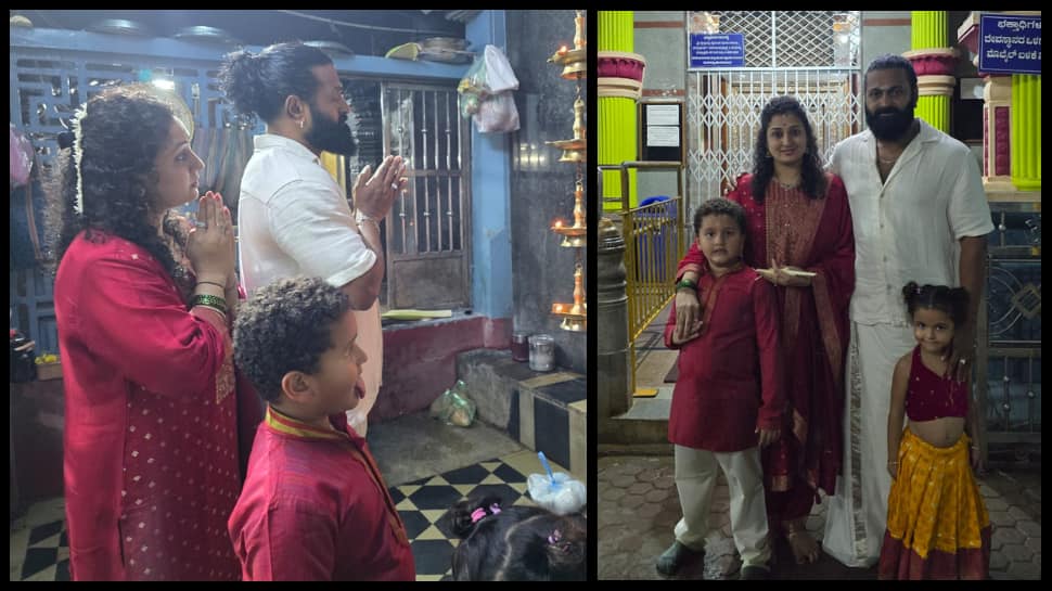 Rishab Shetty Visits Shri Brahmalingeshwara Temple With Family, Seeks Blessings - SEE PIC