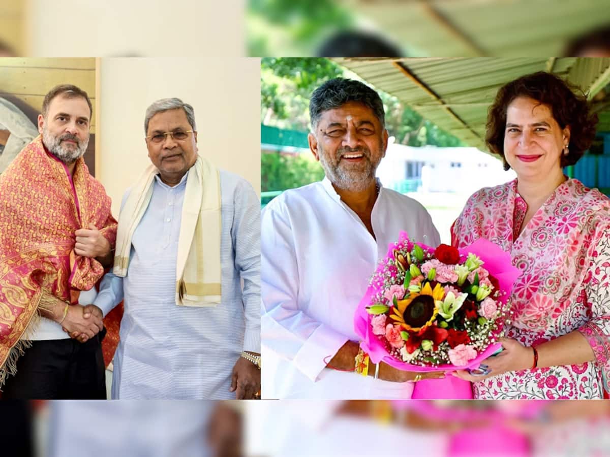 Karnataka: As CM Siddaramaiah Takes Delhi Tour To Meet Rahul Gandhi, DK Shivakumar Meets Priyanka Gandhi