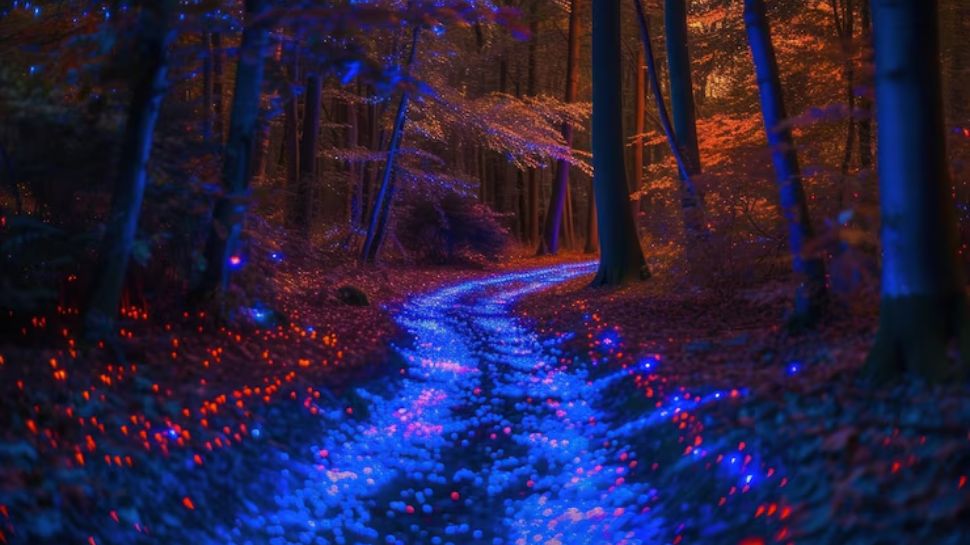 Bioluminescent Forest of Hutan Lumut, Indonesia