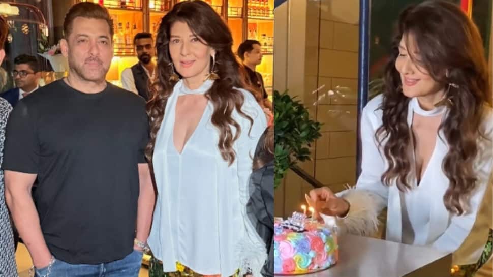 Salman Khan Turns Heads At Ex-Girlfriend Sangeeta Bijlani's Birthday Bash, Duo's Pics Go Viral