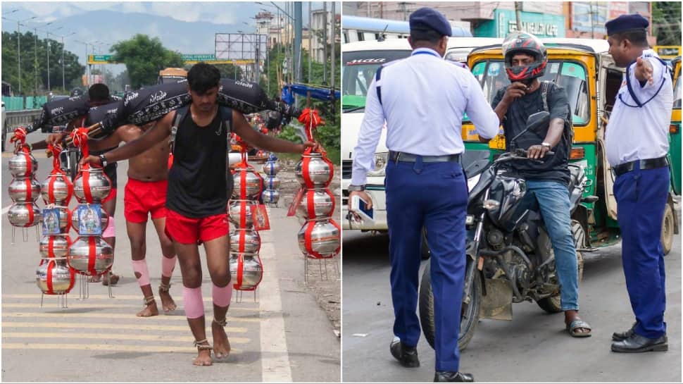 Kanwar Yatra 2025: Noida Police Announce Extensive Traffic Curbs & Diversions From July 11-25 | Check Routes