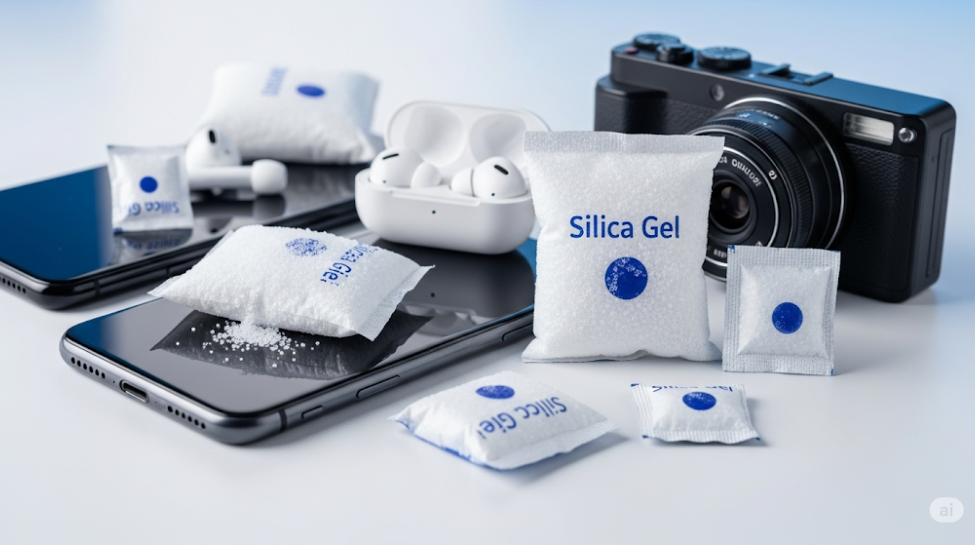 7. Use silica gel packs: