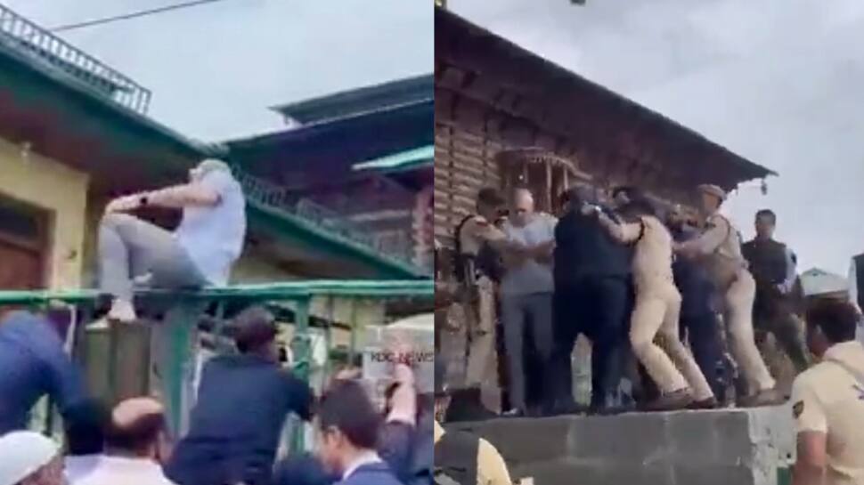 J&K CM Omar Abdullah `Physically Grappled` By Police Personnel, Says `Was Doing Nothing Illegal` | VIDEO