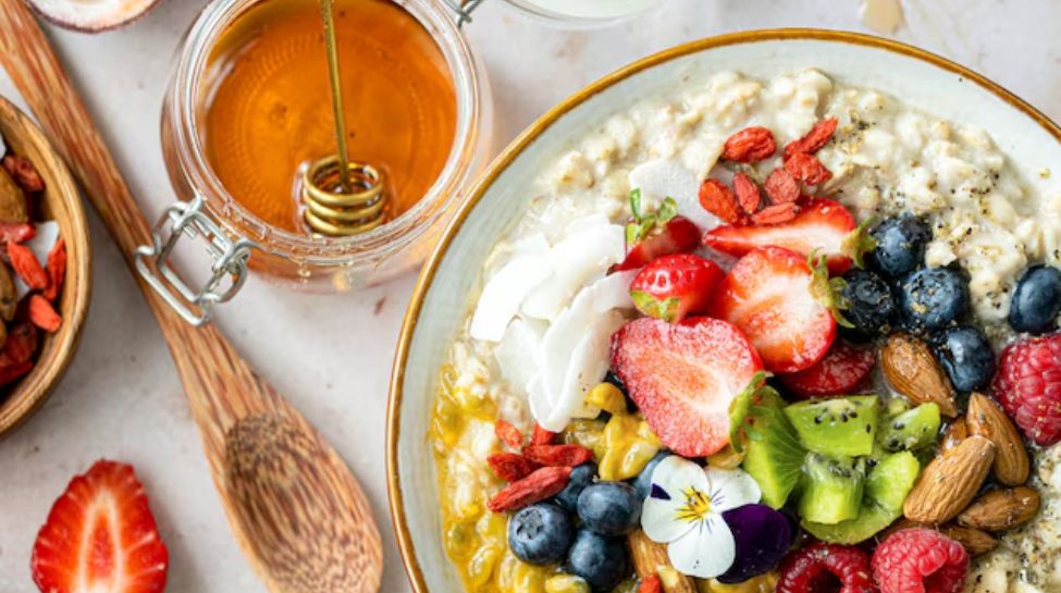 Fruit Chaat with Honey & Nuts