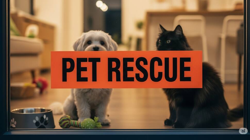 Place a “Pet Rescue” Alert Sticker on Your Door or Window Place a “Pet Rescue” Alert Sticker on Your Door or Window