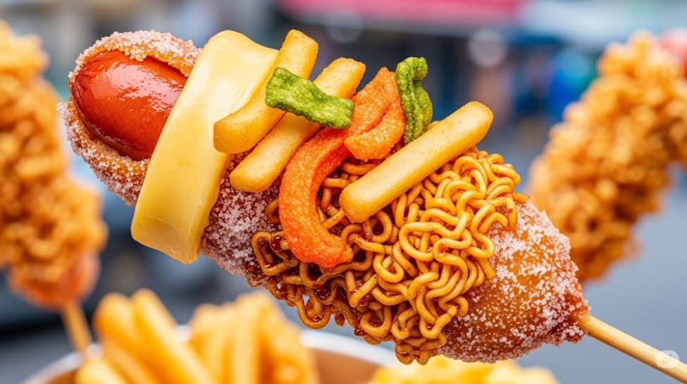 South Korea’s K-Dog (Korean Corn Dog): South Korea’s K-Dog (Korean Corn Dog):