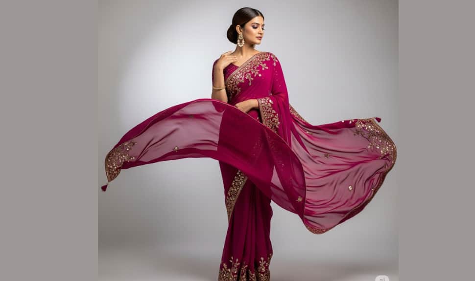 Floral, Plain, or Printed: Georgette Sarees That Redefine Elegance Floral, Plain, or Printed: Georgette Sarees That Redefine Elegance