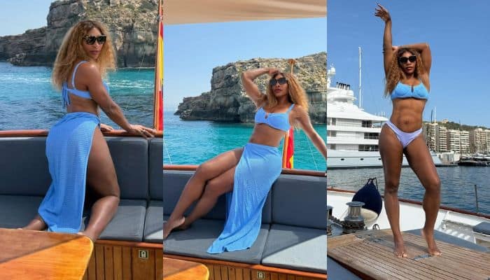 Serena Williams Stuns in Bikini Aboard Yacht on Vacation | Newspaperhunt