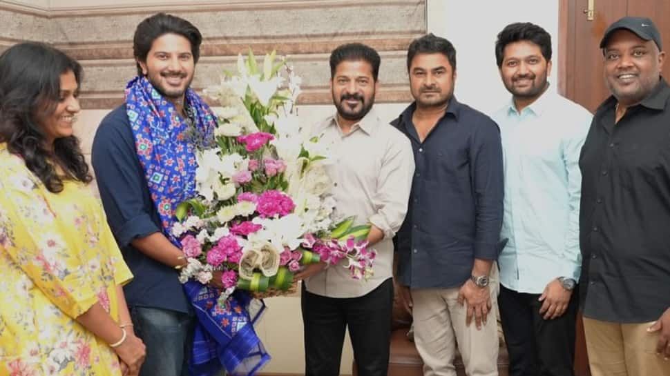 Dulquer Salmaan Meets Telangana CM Revanth Reddy To Thank Him For Gaddar Telangana State Film Award