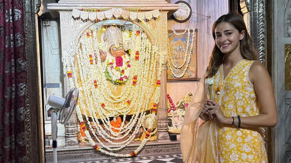 Ananya Panday Seeks Blessings At Kale Hanuman Ji Mandir, Shares Unseen Pics From Jaipur Temple