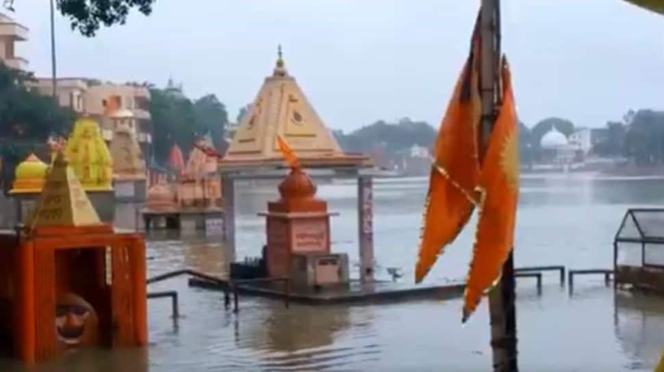 Temples Submerged At Ujjain’s Ram Ghat After Torrential Rainfall In Madhya Pradesh