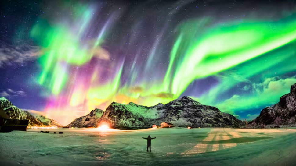 Northern Lights in India, Where to watch Auroras in India, Aurora Borealis Ladakh,