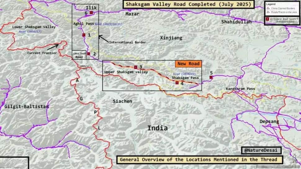 China Silently Builds Road On Indian Soil In Shaksgam, Reveal Satellite Images