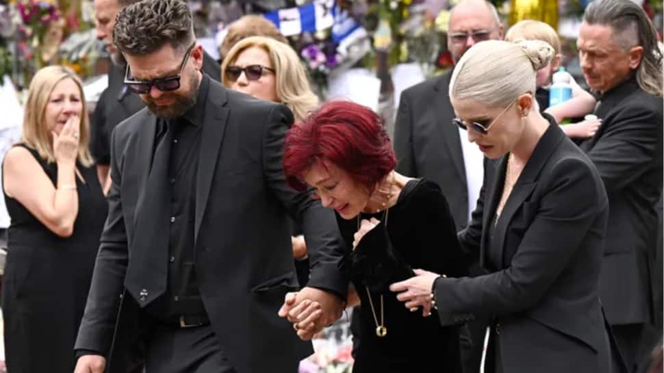 Ozzy Osbourne Funeral: Wife Sharon Osbourne Breaks Down, Daughter Aimee Makes Rare Public Appearance - WATCH