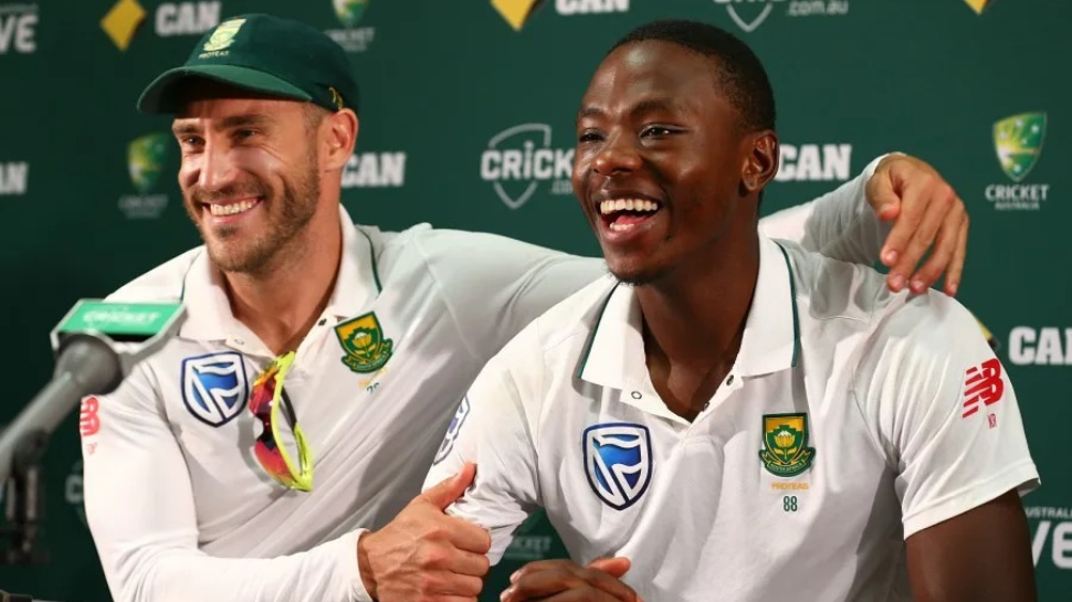 Faf du Plessis and Kagiso Rabada