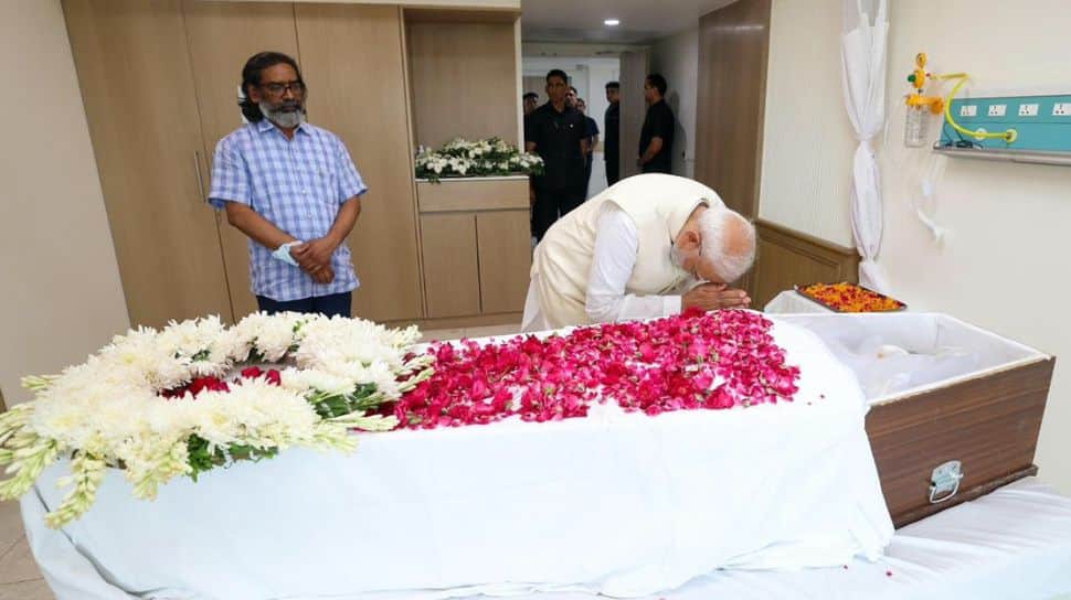 Former Chief Minister Shibu Soren Mortal To Be Stored For Public Tribute On Aug fifth