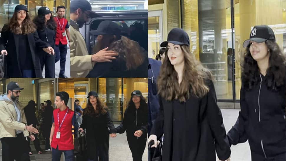 Trending Video: Aishwarya Rai Twins With Aaradhya While Hubby Abhishek Bachchan Waits On Mom-Daughter Duo Near Car