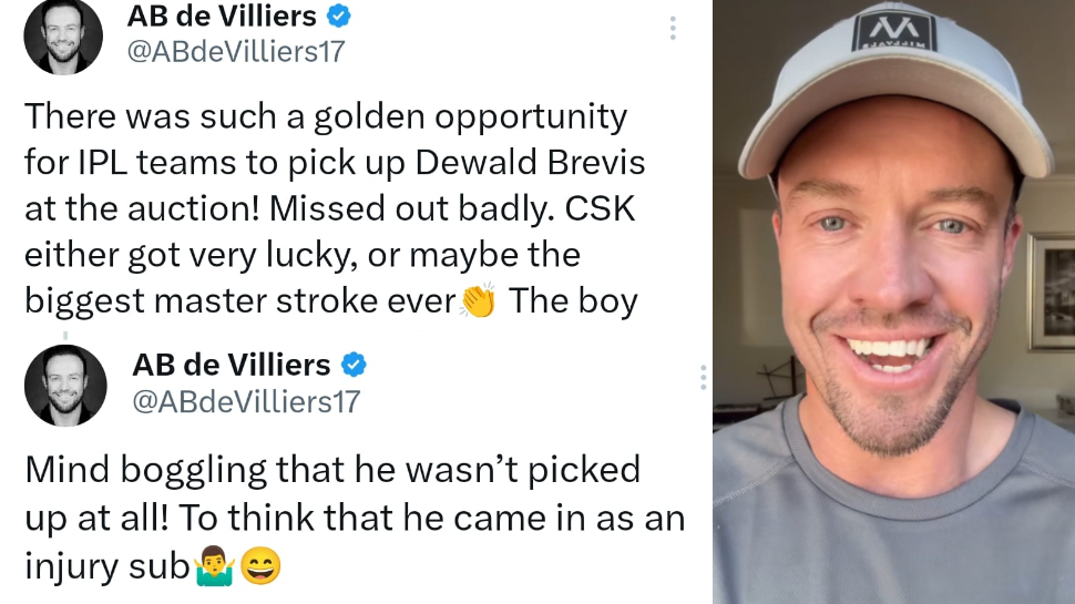 AB de Villiers Reacts To Dewald Brevis' Knock