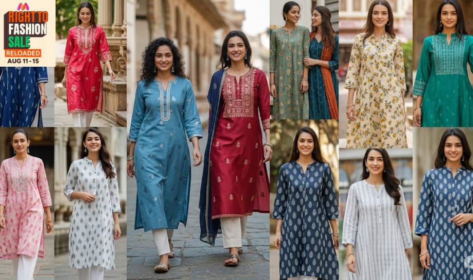 Bloom in Style: Elegant Kurtas from Myntra’s Right to Fashion Sale (Aug 11–15)